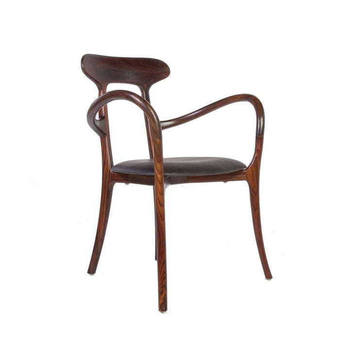 Mid-Century Modern Kringle Dining Arm Chair - Rosewood