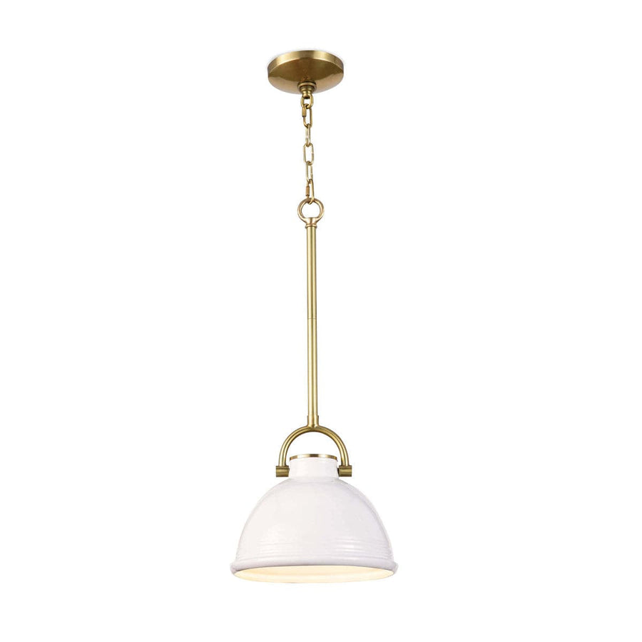 Eloise Ceramic Pendant Small (White)-Regina Andrew Design-RAD-16-1288WT-Pendants-1-France and Son