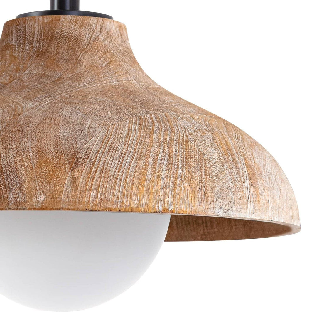 Surfside Wood Pendant-Regina Andrew Design-RAD-16-1349EB-PendantsEbony-5-France and Son