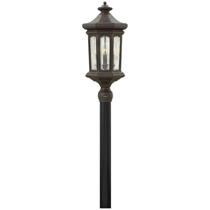 Raley Large Post Top or Pier Mount Lantern 12v-Hinkley Lighting-HINKLEY-1601OZ-LV-Outdoor Post LanternsOil Rubbed Bronze-2-France and Son