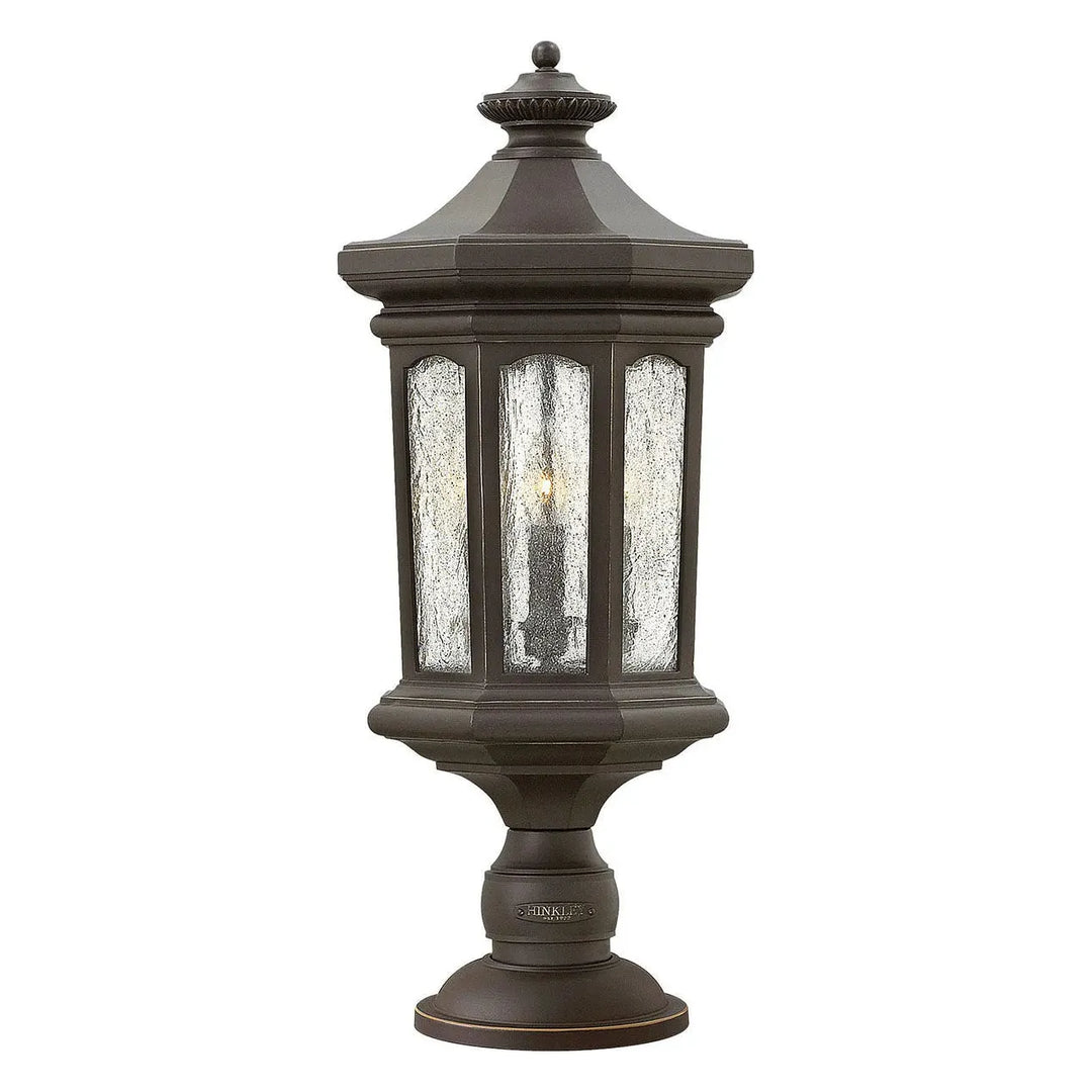 Raley Large Post Top or Pier Mount Lantern 12v-Hinkley Lighting-HINKLEY-1601MB-LV-Outdoor Post LanternsMuseum Black-3-France and Son