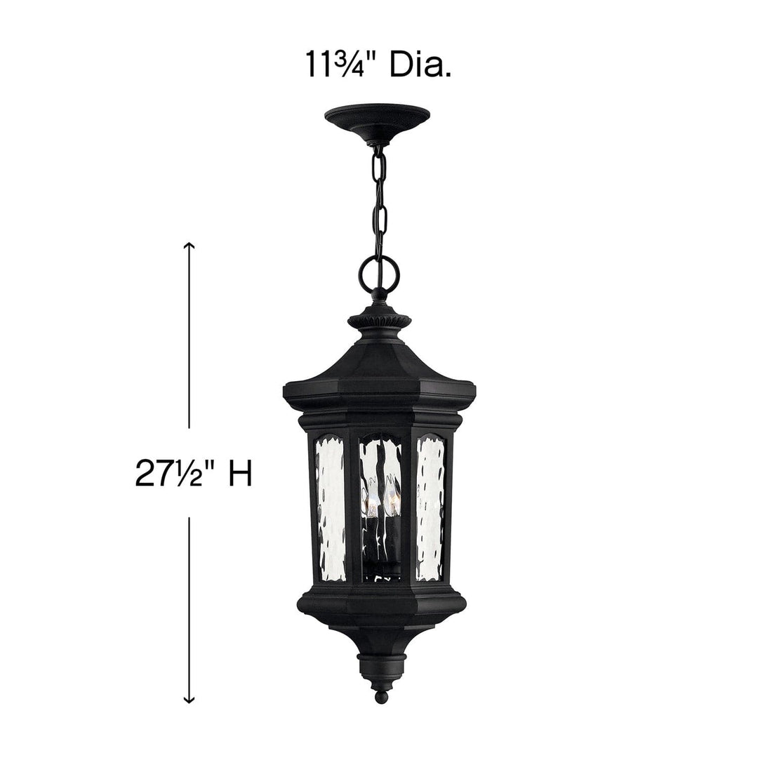 Outdoor Raley - Large Hanging Lantern-Hinkley Lighting-HINKLEY-1602MB-Outdoor Post LanternsMuseum Black-3-France and Son