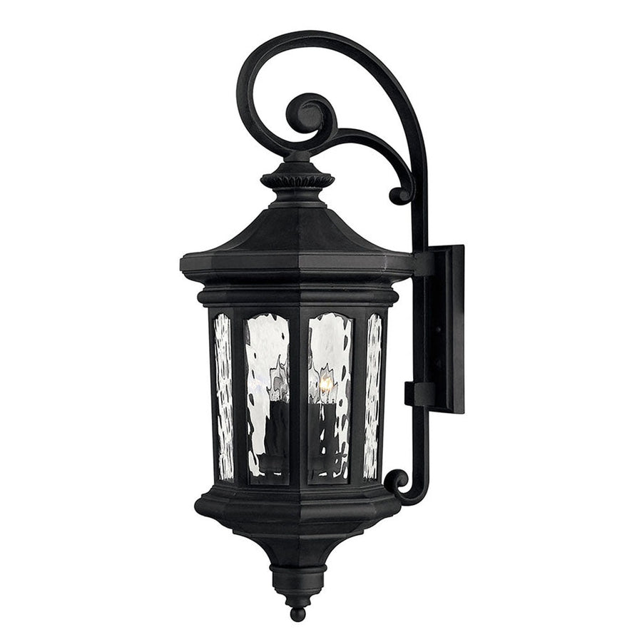 Outdoor Raley - Large wall Mount Lantern without LED-Hinkley Lighting-HINKLEY-1605MB-Outdoor Wall SconcesBlack-1-France and Son