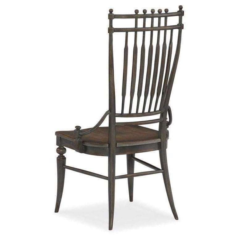 Arabella Windsor Side Chair-Hooker-HOOKER-1610-75310A-GRY-Dining Chairs-2-France and Son