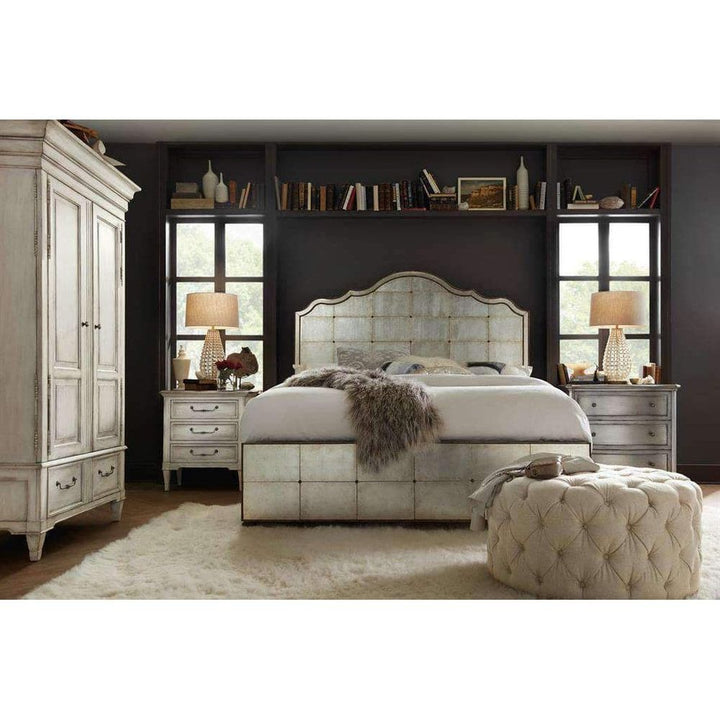 Arabella Three-Drawer Nightstand-Hooker-HOOKER-1610-90115-WH-Nightstands-4-France and Son