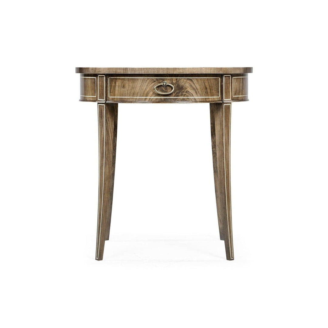 Classically Styled Round Side Table-Jonathan Charles-JCHARLES-494003-MBL-Side TablesBleached Walnut-5-France and Son