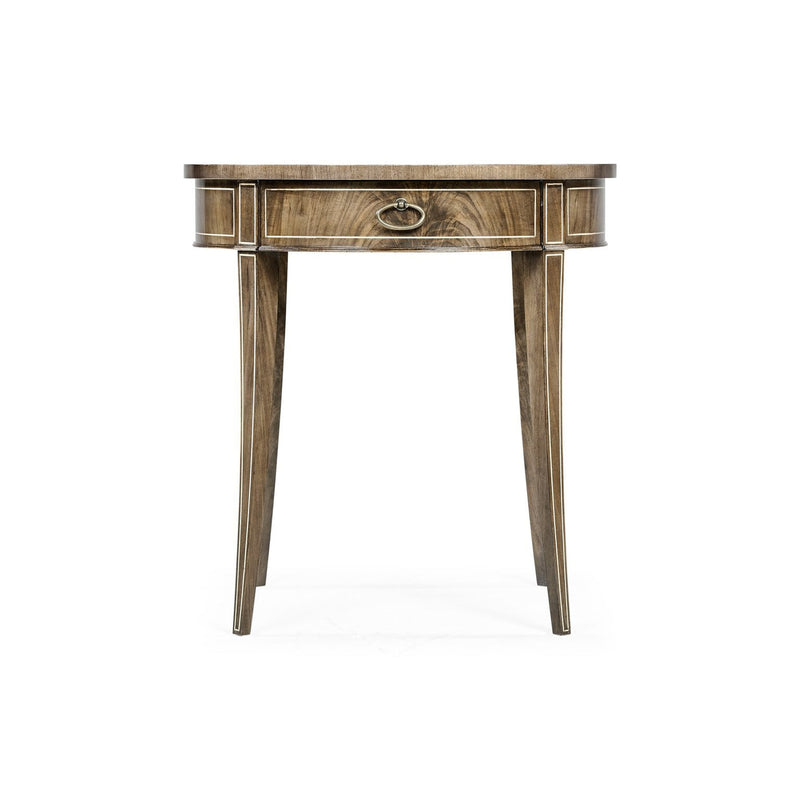 Classically Styled Round Side Table-Jonathan Charles-JCHARLES-494003-MBL-Side TablesBleached Walnut-5-France and Son