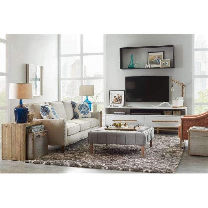 Urban Elevation Low Entertainment Console-Hooker-HOOKER-1620-55488-WH-Media Storage / TV Stands-4-France and Son