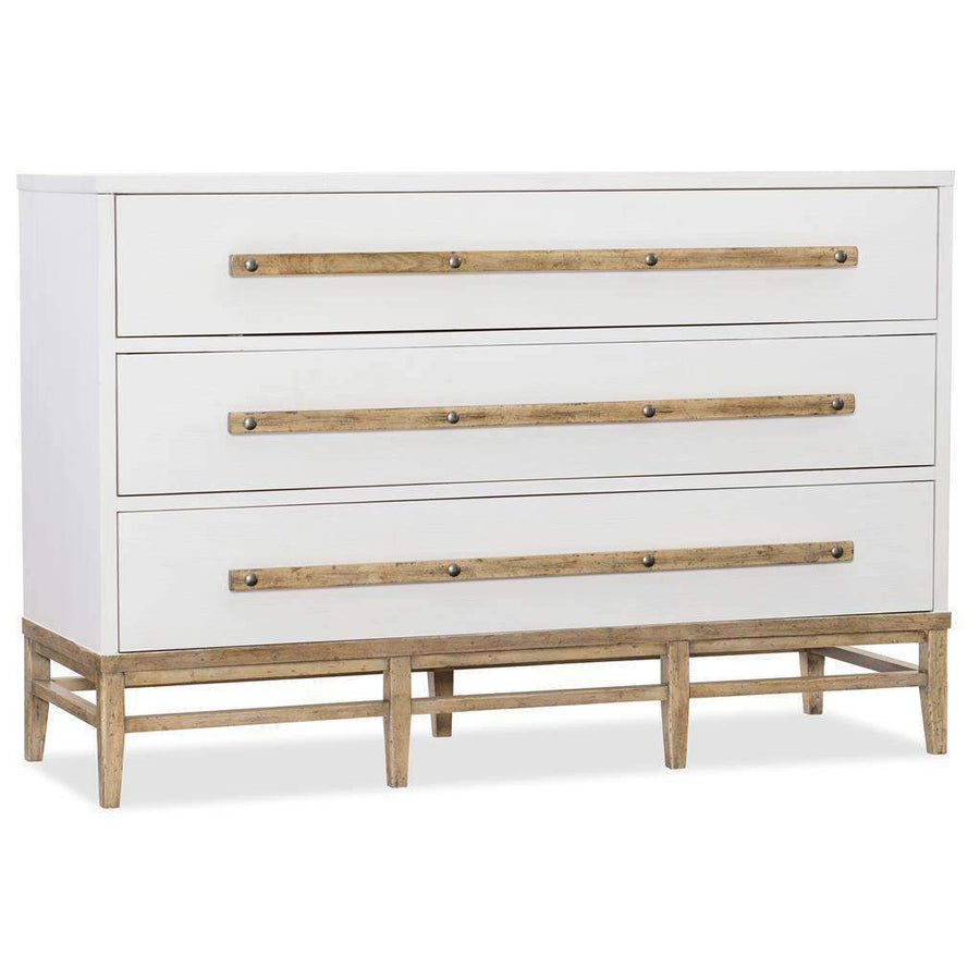 Three-Drawer Bachelors Chest-Hooker-HOOKER-1620-90101-WH-Dressers-1-France and Son