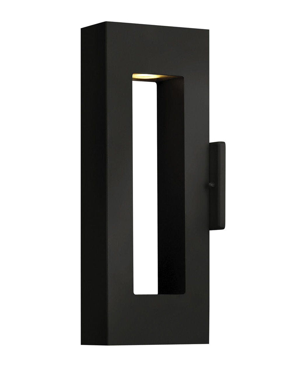 Atlantis Medium Wall Mount Lantern-Hinkley Lighting-HINKLEY-1640SK-LED-Flush MountsBlack-2.75"-2-France and Son