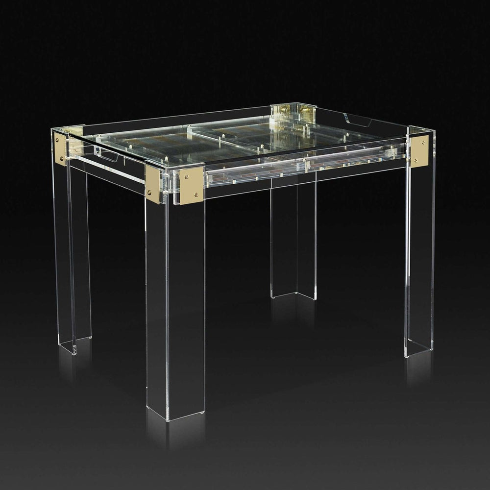 Pierre Acrylic Backgammon Table-Interlude-INTER-165081-Game Tables-2-France and Son
