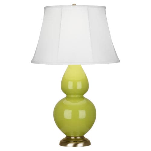 Double Gourd Table Lamp-Robert Abbey Fine Lighting-ABBEY-1663-Table LampsApple-Antique Brass-Ivory-87-France and Son