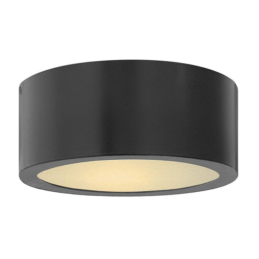 Outdoor Luna - Small Flush Mount-Hinkley Lighting-HINKLEY-1665SK-Outdoor Flush MountsSatin Black-1-France and Son