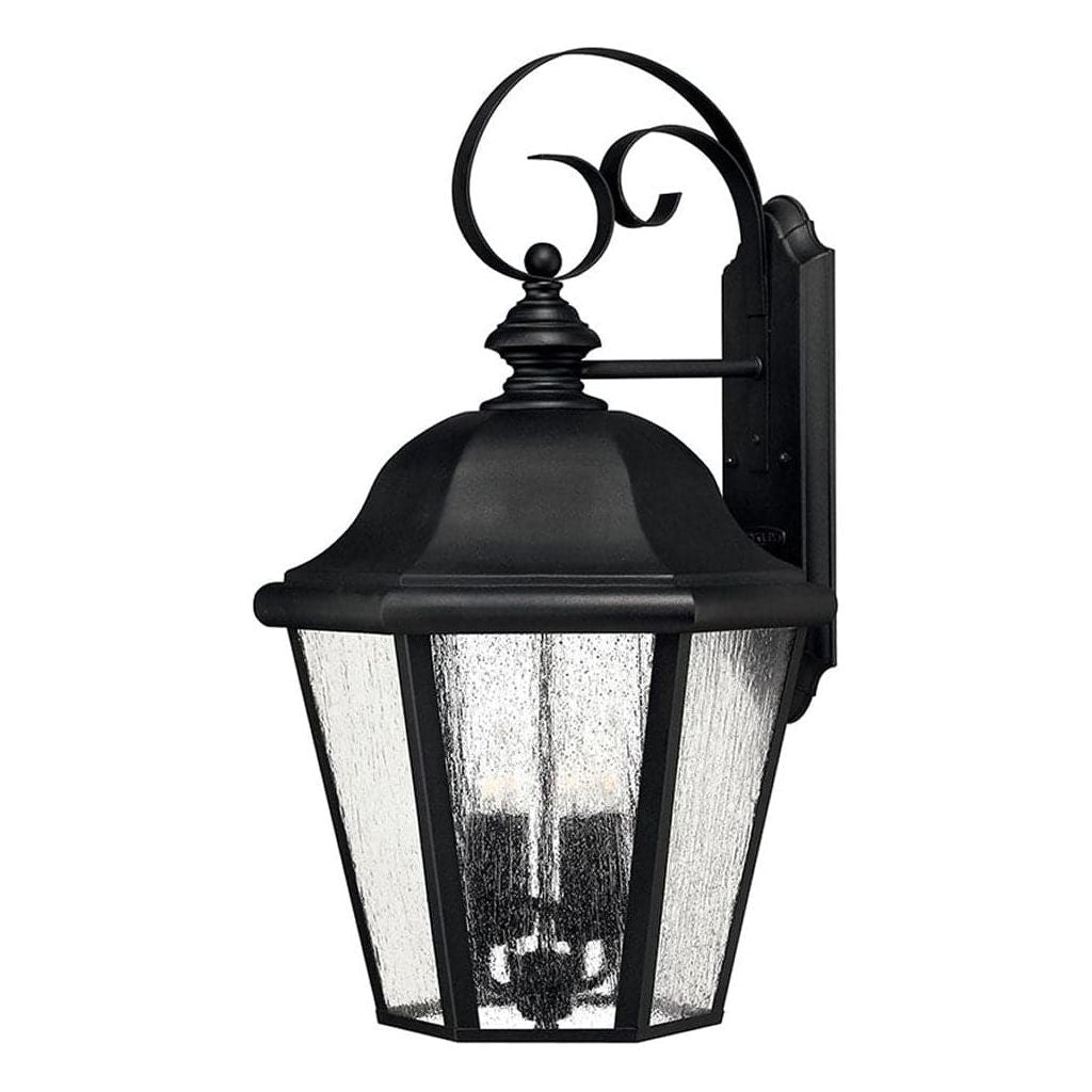 Outdoor Edgewater Extra Large Wall Mount Lantern-Hinkley Lighting-HINKLEY-1675BK-Outdoor Post LanternsNon LED-Black-2-France and Son