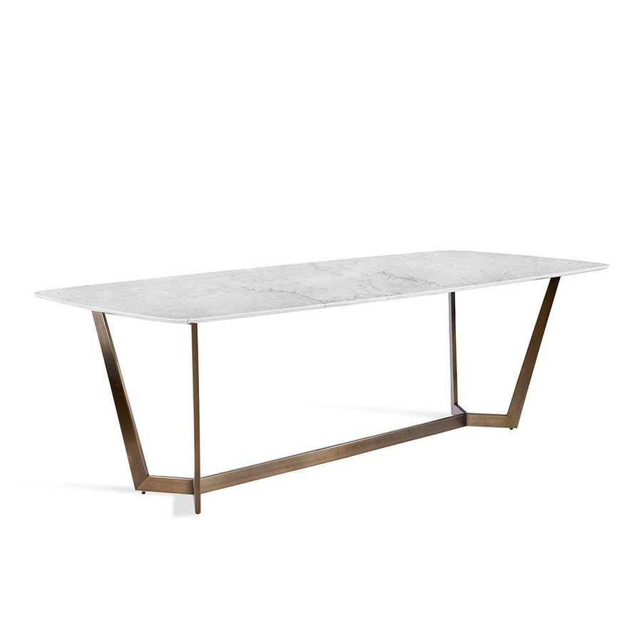 Lowell Dining Table - Carrara-Interlude-INTER-168121-Dining Tables-1-France and Son