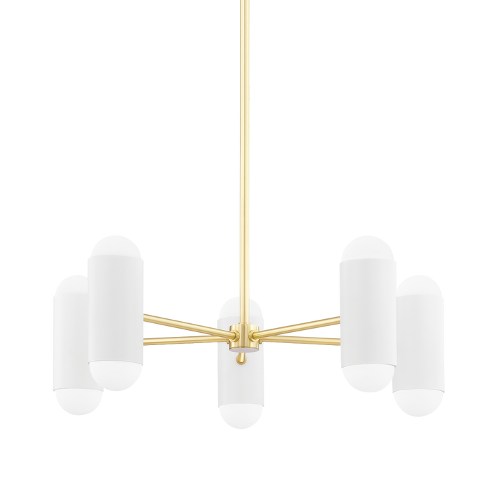 Kira 10 Light Chandelier-Mitzi-HVL-H484810-AGB/SWH-ChandeliersAged Brass-1-France and Son