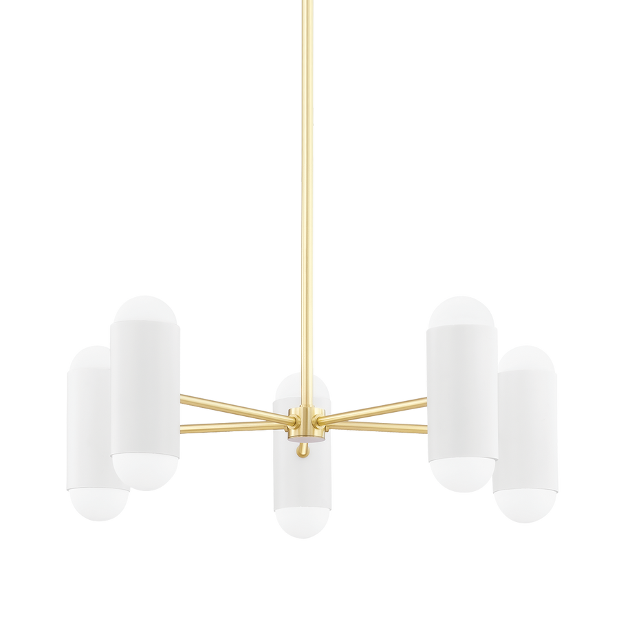 Kira 10 Light Chandelier-Mitzi-HVL-H484810-AGB/SWH-ChandeliersAged Brass-1-France and Son
