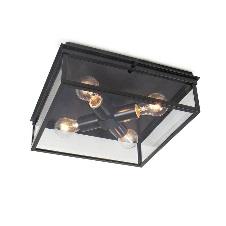 Sydney Outdoor Flush Mount (Black)