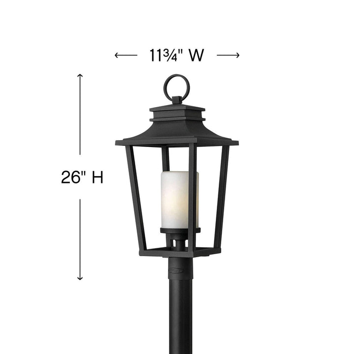 Sullivan - Medium Post Top or Pier Mount Lantern-Hinkley Lighting-HINKLEY-1741BK-Outdoor Post Lanterns-3-France and Son