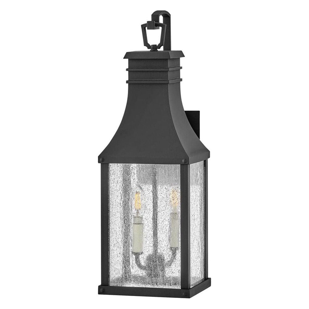 Outdoor Beacon Hill - Medium Wall Mount Lantern-Hinkley Lighting-HINKLEY-17464MB-Outdoor Post LanternsMuseum Black-2-France and Son