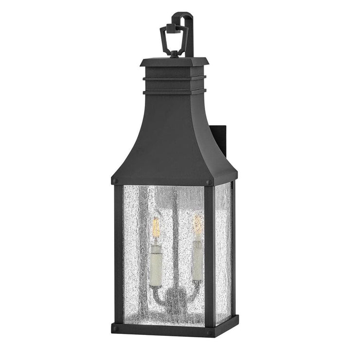 Outdoor Beacon Hill - Medium Wall Mount Lantern-Hinkley Lighting-HINKLEY-17464MB-Outdoor Post LanternsMuseum Black-2-France and Son