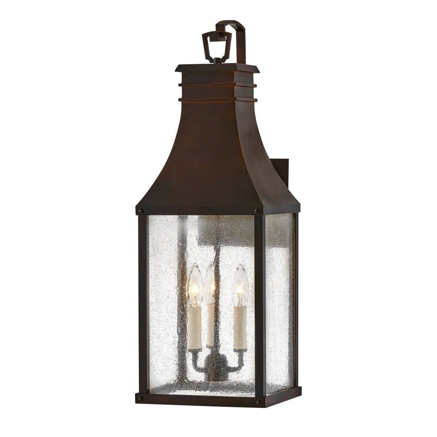 Beacon Hill Large Wall Mount Lantern-Hinkley Lighting-HINKLEY-17465BLC-Flush MountsBlackened Copper-1-France and Son