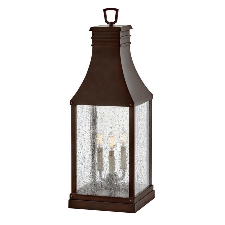 Outdoor Beacon Hill - Large Pier Mount Lantern 12v-Hinkley Lighting-HINKLEY-17467BLC-LV-Outdoor Post LanternsLED-Blackened Copper-1-France and Son