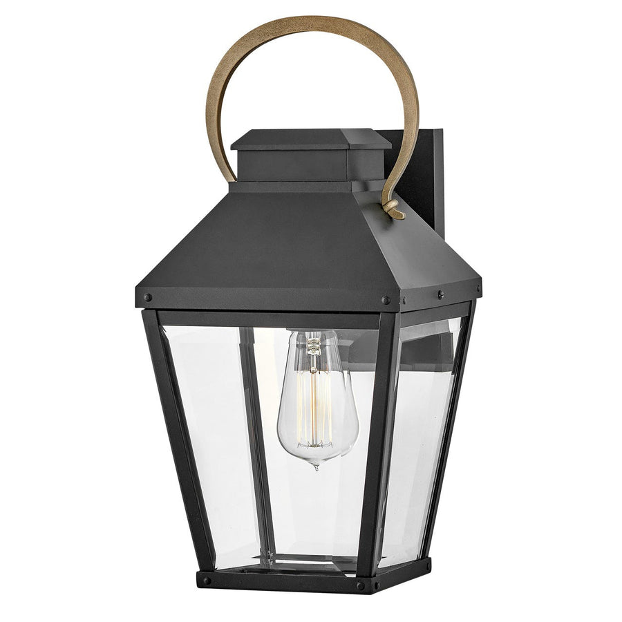Outdoor Dawson - Small Wall Mount Lantern-Hinkley Lighting-HINKLEY-17500BK-Outdoor Wall Sconces-1-France and Son