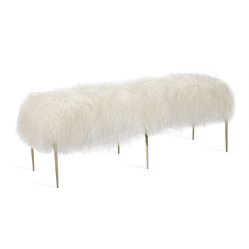 Stiletto Sheepskin Bench-Interlude-INTER-175153-Benches-1-France and Son