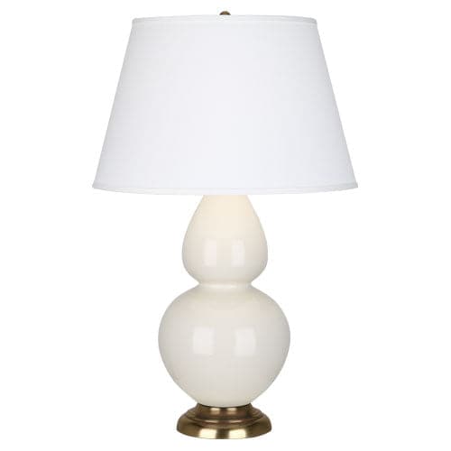 Double Gourd Table Lamp-Robert Abbey Fine Lighting-ABBEY-1660-Table LampsLily-Natural Brass-Ivory-35-France and Son