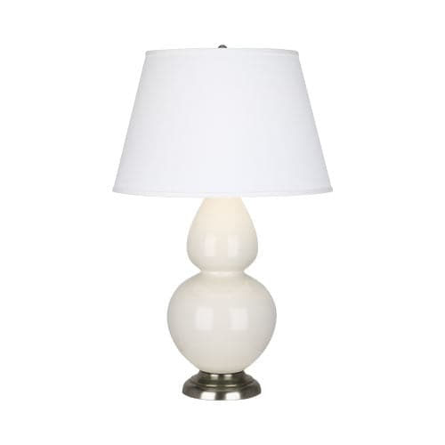 Double Gourd Table Lamp-Robert Abbey Fine Lighting-ABBEY-1660-Table LampsLily-Natural Brass-Ivory-39-France and Son