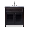 Louvered Sink Chest - Hand Rubbed Raven-Ambella-AMBELLA-17590-110-326-Bathroom Sinks-2-France and Son