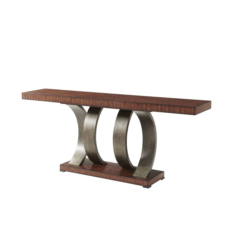 Inward Curve Console Table-Theodore Alexander-THEO-5305-181-Console Tables-1-France and Son