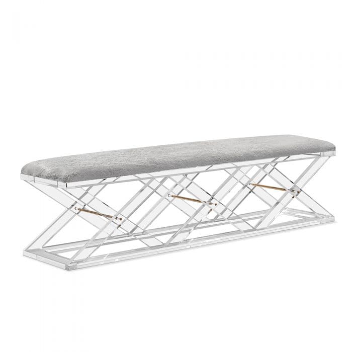 Asher Large King Bench-Interlude-INTER-178126-BenchesShadow Grey-1-France and Son