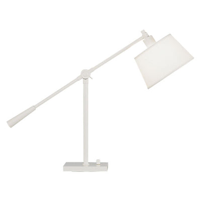 Real Simple Boom Table Lamp-Robert Abbey Fine Lighting-ABBEY-1803-Table LampsStardust White-1-France and Son