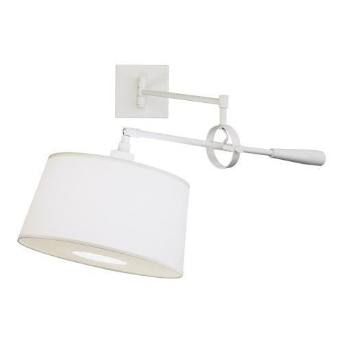 Real Simple Wall Mounted Boom Lamp-Robert Abbey Fine Lighting-ABBEY-1809-Wall LightingStardust White-3-France and Son