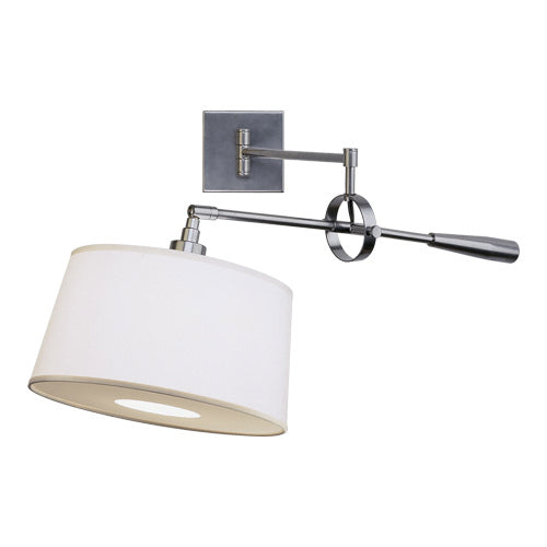 Real Simple Wall Mounted Boom Lamp-Robert Abbey Fine Lighting-ABBEY-1839-Wall LightingMatte Black-1-France and Son
