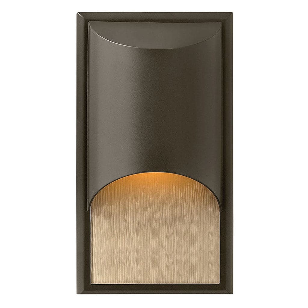 Outdoor Cascade Small Wall Mount Lantern-Hinkley Lighting-HINKLEY-1830BZ-Wall LightingBronze-1-France and Son