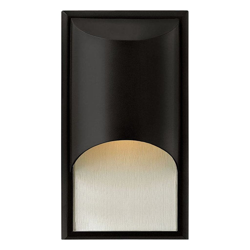 Outdoor Cascade Small Wall Mount Lantern-Hinkley Lighting-HINKLEY-1830SK-Wall LightingSatin Black-2-France and Son