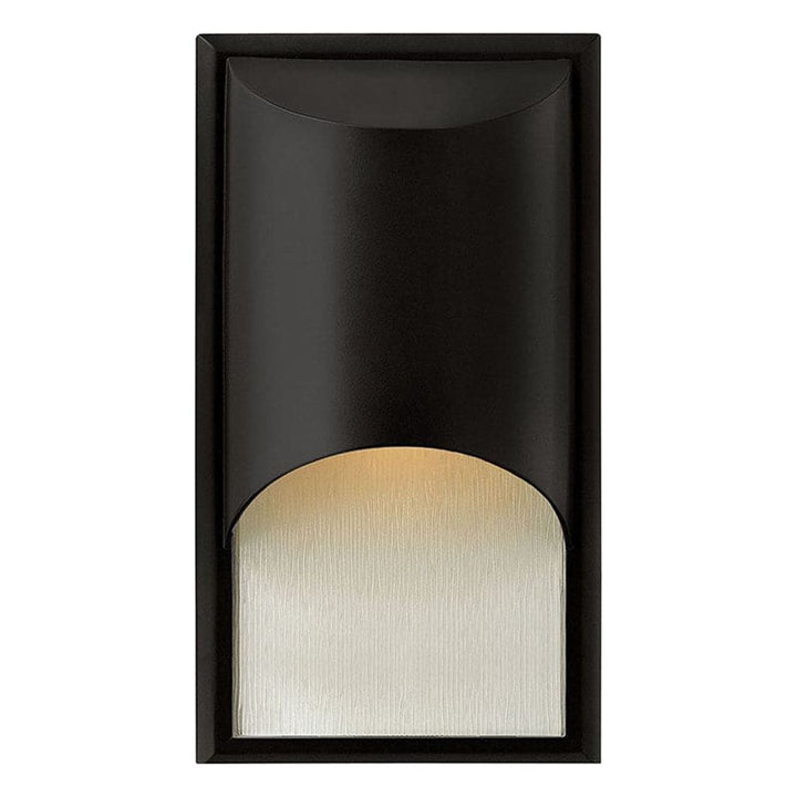 Outdoor Cascade Small Wall Mount Lantern-Hinkley Lighting-HINKLEY-1830SK-Wall LightingSatin Black-2-France and Son