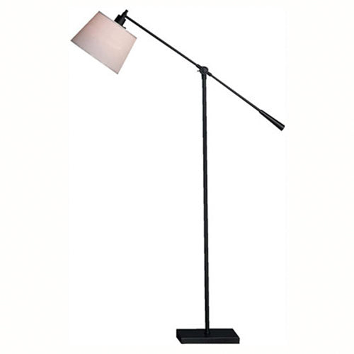 Real Simple Boom Floor Lamp-Robert Abbey Fine Lighting-ABBEY-1834-Floor LampsMatte Black-6-France and Son