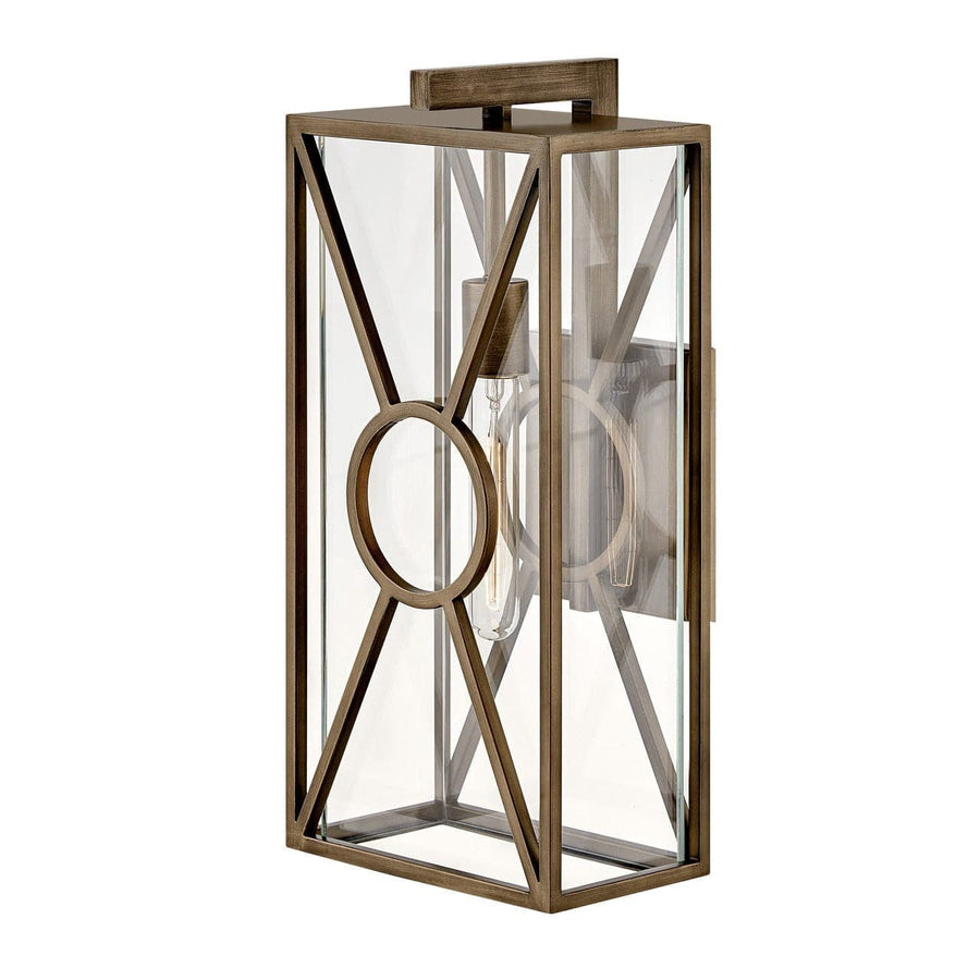 Outdoor Brixton - Medium Wall Mount Lantern-Hinkley Lighting-HINKLEY-18374BU-Outdoor Wall Sconces-1-France and Son