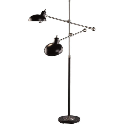 Bruno 2 Light Floor Lamp-Robert Abbey Fine Lighting-ABBEY-1848-Floor Lamps-1-France and Son