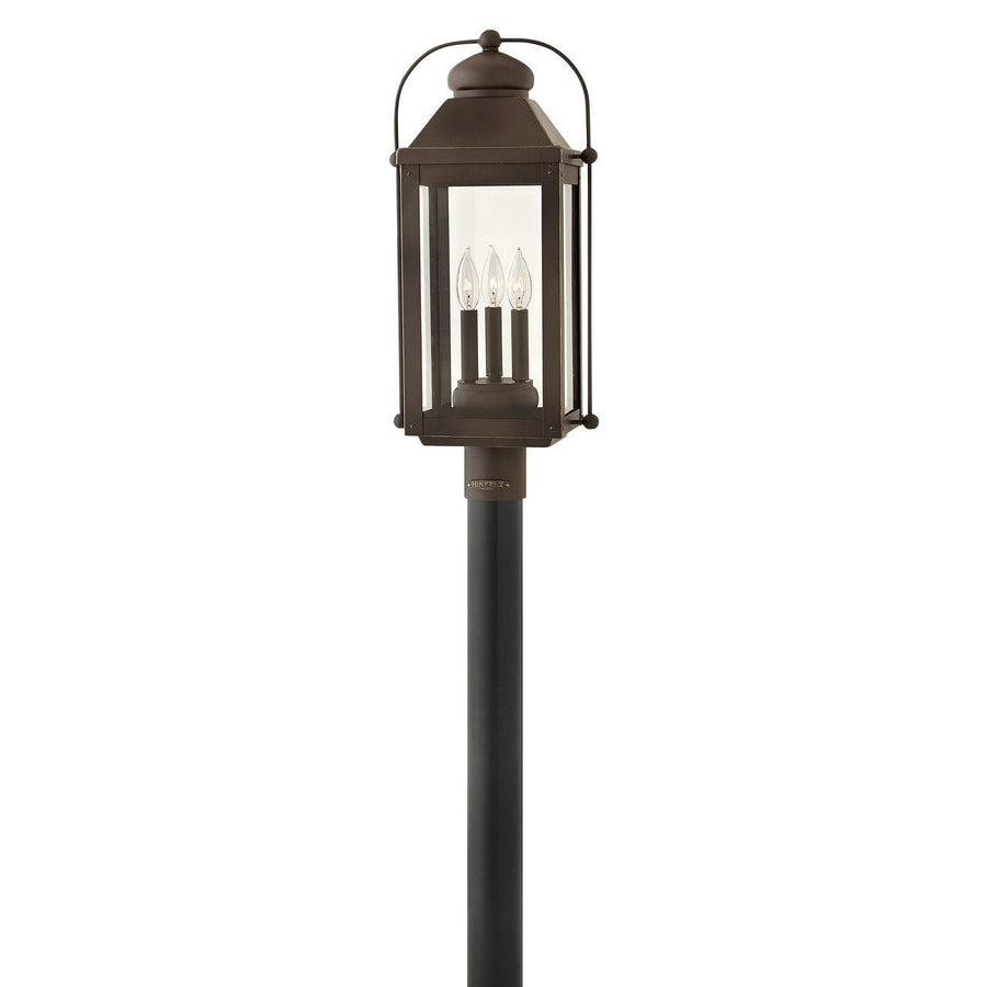 Anchorage Large Post Top or Pier Mount Lantern-Hinkley Lighting-HINKLEY-1851LZ-Outdoor Post LanternsBronze-1-France and Son