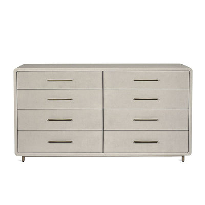 Alma 8 Drawer Chest-Interlude-INTER-188097-DressersLIGHT GREY/ CHAMPAGNE SILVER-5-France and Son