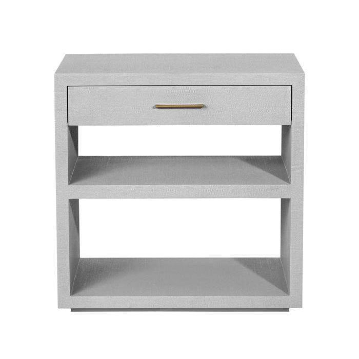 Livia Bedside Chest-Interlude-INTER-188100-NightstandsLight Grey-5-France and Son