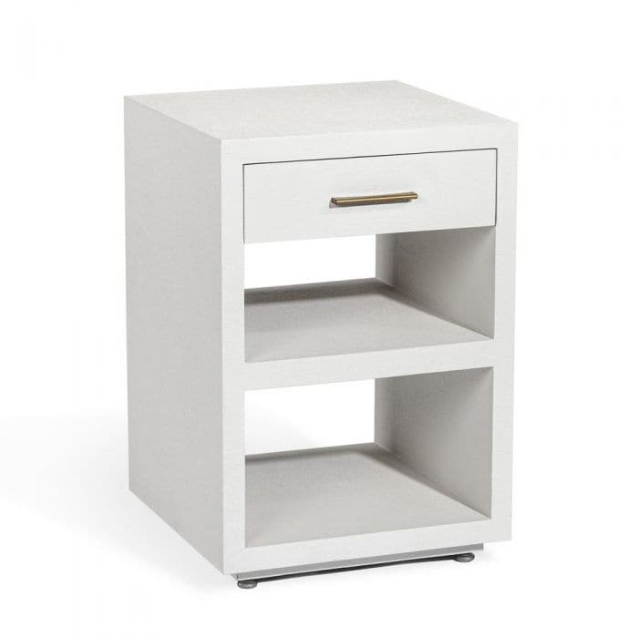 Livia Small Bedside Chest-Interlude-INTER-188140-Sideboards & CredenzasWhite-1-France and Son