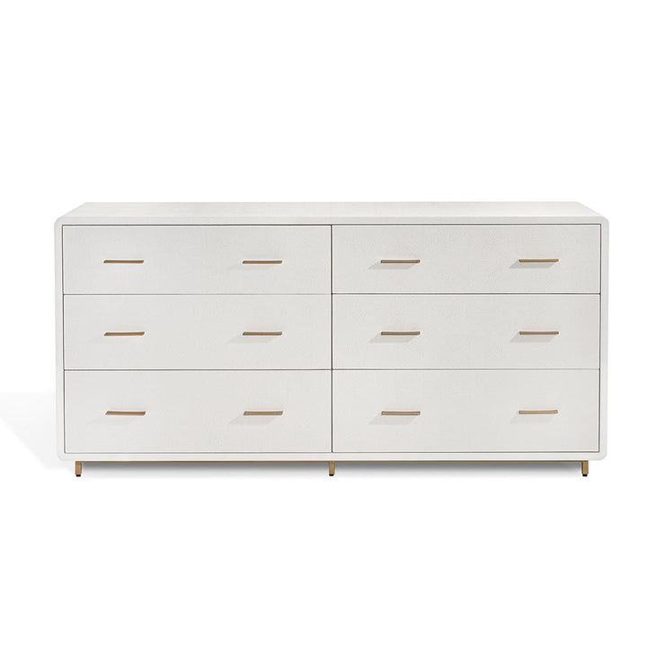Calypso 6 Drawer Chest-Interlude-INTER-188218-DressersBone-1-France and Son