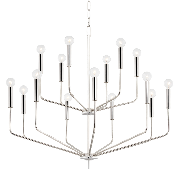 Bailey 15 Light Chandelier-Mitzi-HVL-H516815-PN-ChandeliersPolished Nickel-3-France and Son