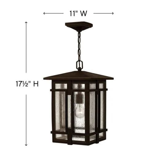 Outdoor Tucker - Large Hanging Lantern-Hinkley Lighting-HINKLEY-1962MB-Outdoor Post LanternsMuseum Black-7-France and Son
